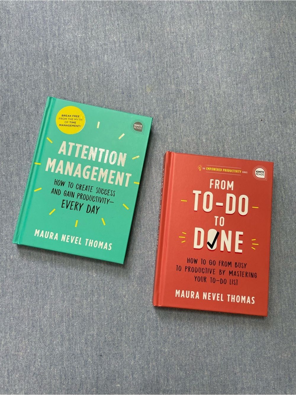 Attention Management and From To Do to Done Novel Books Set